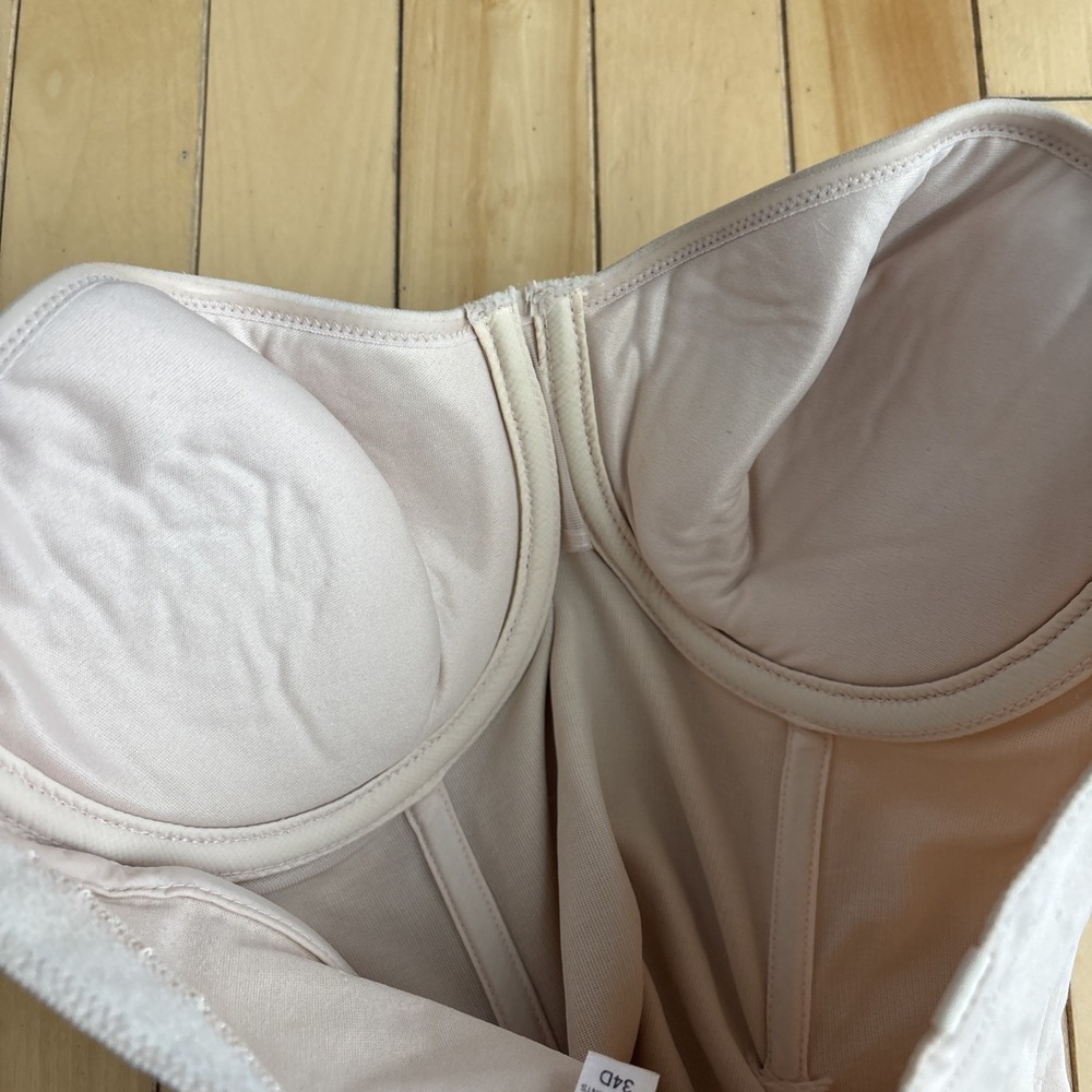 Vintage Y2K glam Victoria secret Shaping Padded Underwire Lingerie body suit 34d - Picture 8 of 13